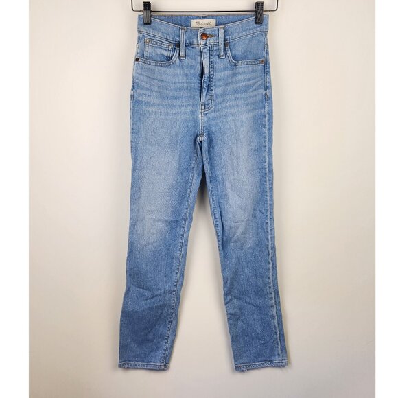 Madewell Classic Straight Light Wash Jeans sz 23 - Picture 1 of 11